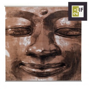 Textiel poster met Buddha afbeelding